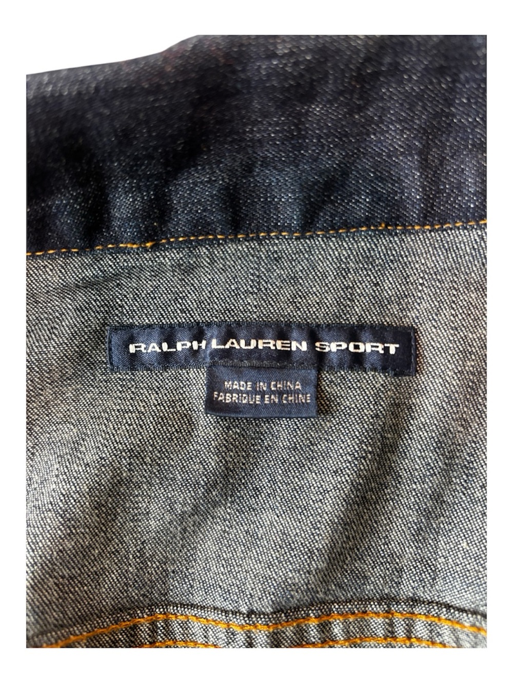 Ralph Lauren Dark Indigo Jean Jacket with Contrast Stitching - Picture 3 of 6